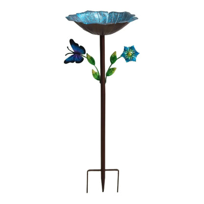 Sturdy Iron Outdoor Bird Bath for Garden Decor - Smarsty