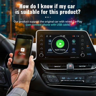 3IN1 Android14 Wireless Carplay Android Auto 2025 NewAdapter Upgrade Plug&Play For Youtube Netflix Dongle Wireless Car AI TV BOX - Smarsty