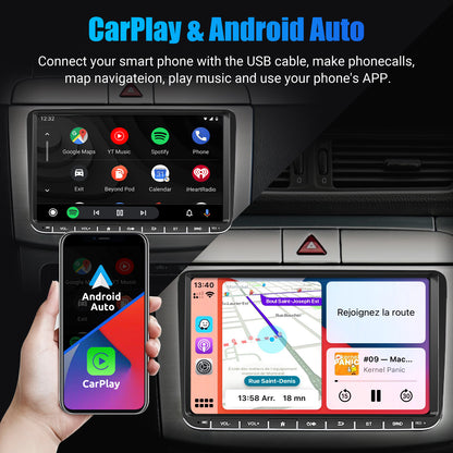 Android Car Stereo With Wireless Carplay GPS Navigation - Smarsty
