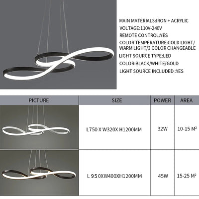 Modern Kitchen Island Pendant Lights with Remote Dimming - Smarsty