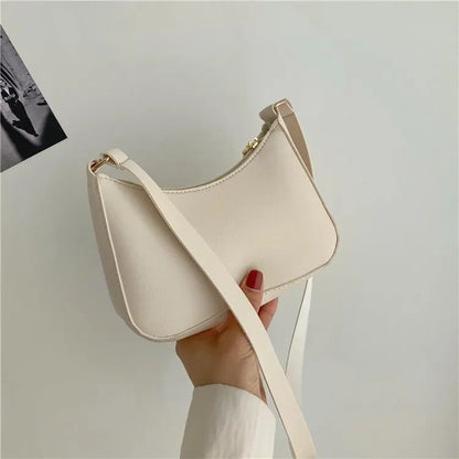 Retro PU Leather Shoulder Bag For Women Hobo Style Classic - Smarsty