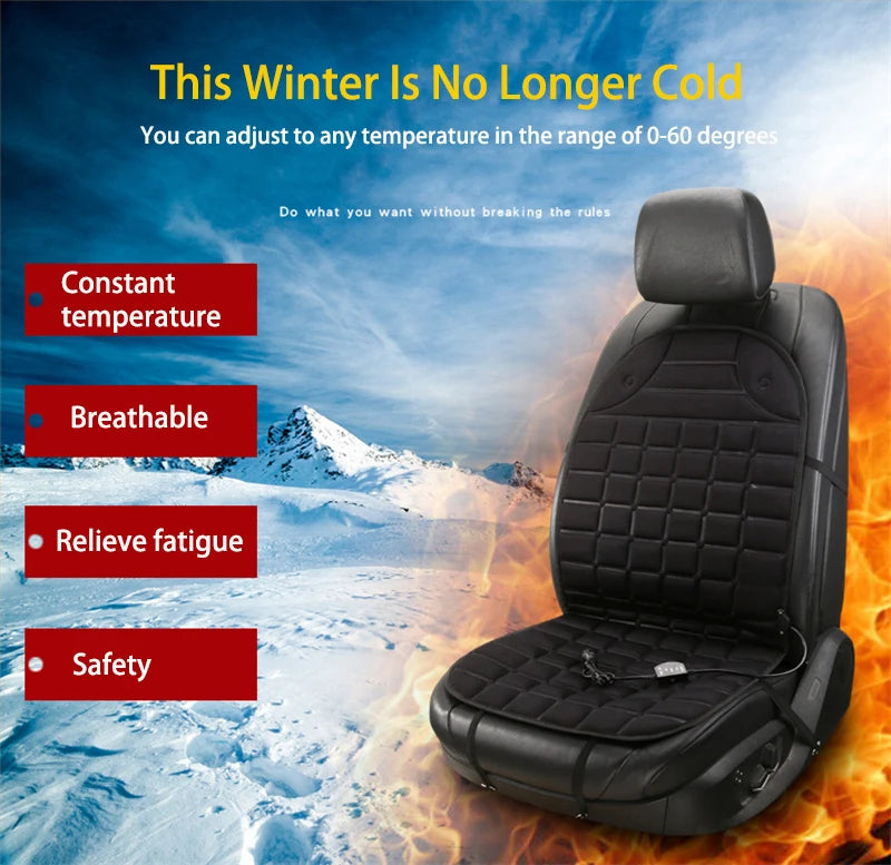 12V Car Heated Seat Cushion For Fast Warmth Winter Drives - Smarsty