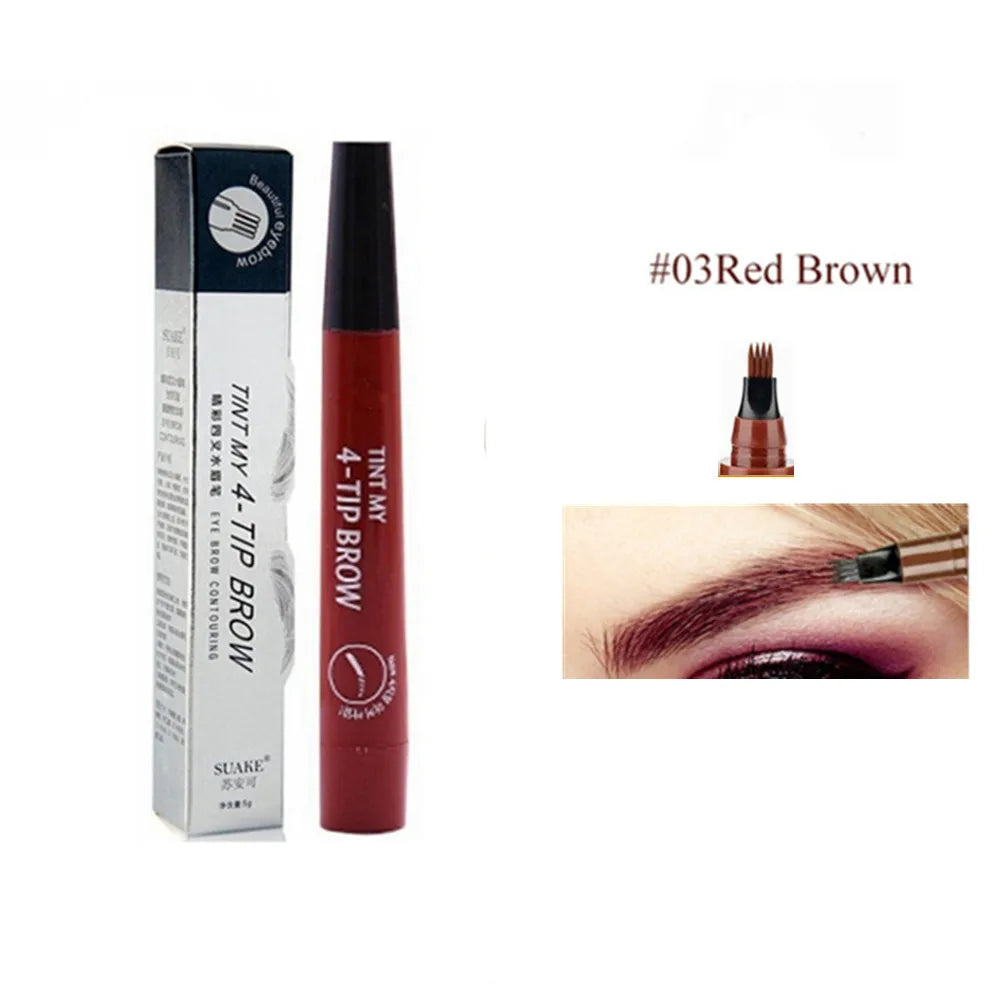 4D Microblading Eyebrow Pen Long Lasting Waterproof Formula - Smarsty