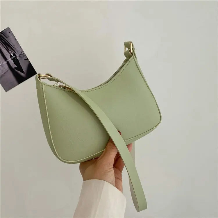 Retro PU Leather Shoulder Bag For Women Hobo Style Classic - Smarsty