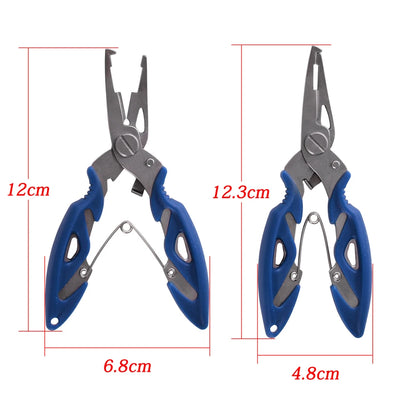 Multifunction Fishing Pliers Tools Accessories for Goods Winter Tackle Pliers Vise Knitting Flies Scissors Braid Set Fish Tongs - Smarsty