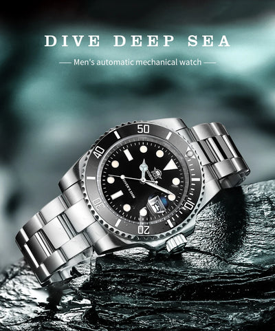 Addiesdive Waterproof Stainless Steel Quartz Watch for Men - Smarsty