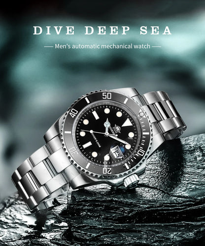 Addiesdive Waterproof Stainless Steel Quartz Watch for Men - Smarsty