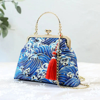 Vintage Fringe Shoulder Bag With Chain Crossbody Small - Smarsty