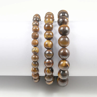 Natural Stone Bead Bracelet with Volcanic Lava - Smarsty