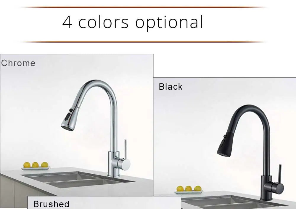 Rozin Chrome Kitchen Faucet with Pull Out Spout - Smarsty