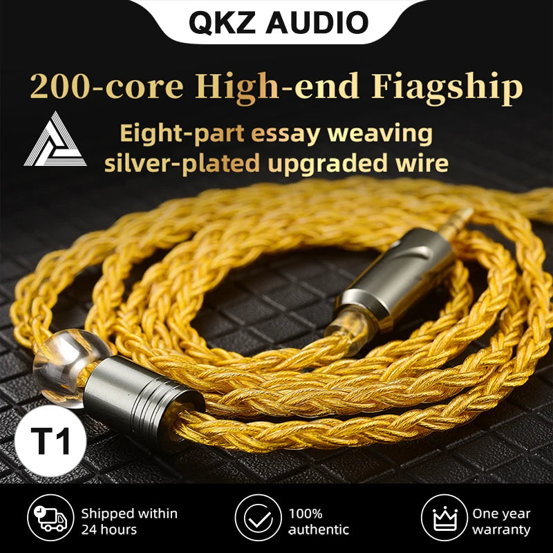 QKZ T1 HiFi Earphone Upgrade Cable with MMCX Connector - Smarsty