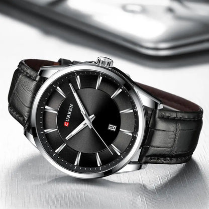 CURREN Luxury Quartz Watch for Men with Leather Strap - Smarsty