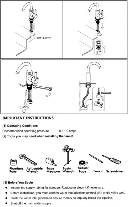 White Smart Sensor Basin Faucet with Digital Display - Smarsty