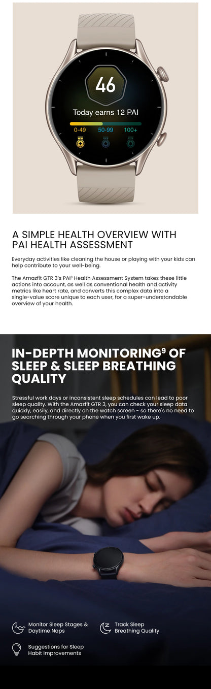 Amazfit GTR 3 Smartwatch with Built-in Alexa and GPS - Smarsty