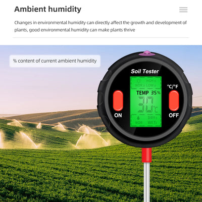 5 in 1 Soil Tester for Accurate Plant Care - Smarsty
