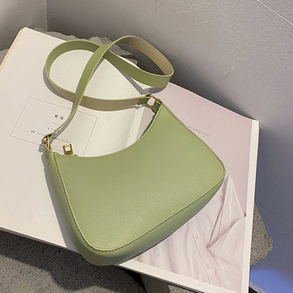 Retro PU Leather Shoulder Bag For Women Hobo Style Classic - Smarsty