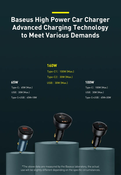 Ultra High Power USB Type C Car Charger PD30 QC5Plus - Smarsty