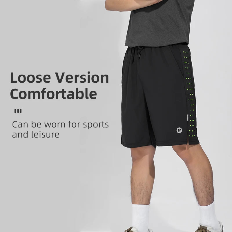 ROCKBROS Running Shorts Unisex Clothing Exercise Gym Shorts Spandex Jogging Fitness Breathable Cycling Outdoor Sports Asian Size - Smarsty
