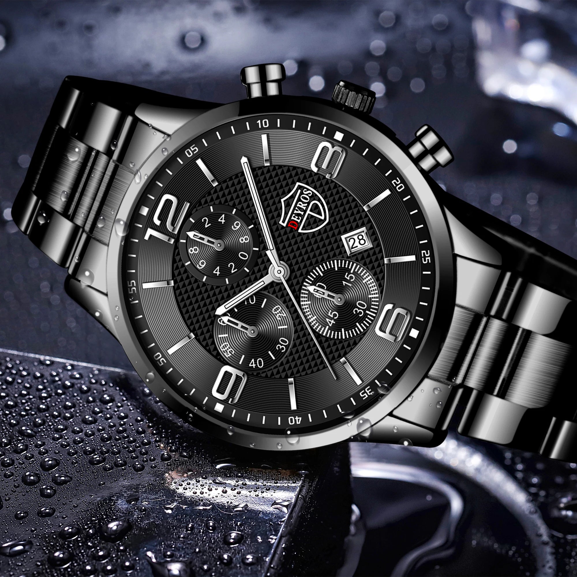 Luxury Stainless Steel Quartz Watch for Men - Smarsty