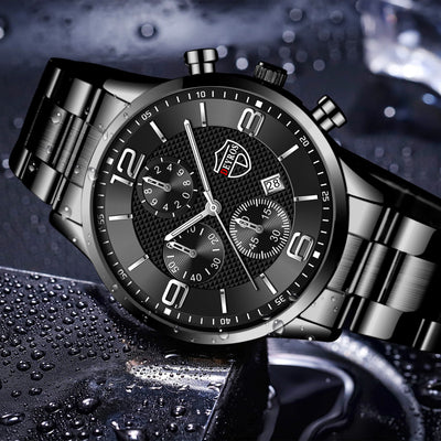 Luxury Stainless Steel Quartz Watch for Men - Smarsty
