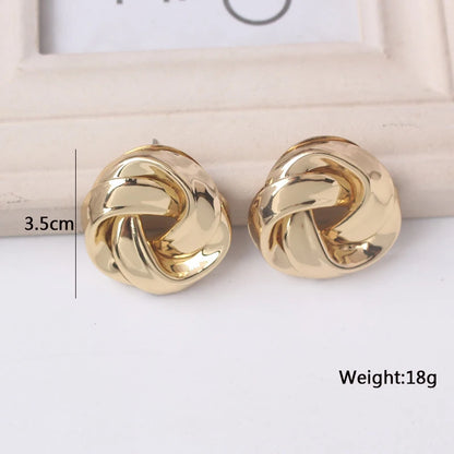 Gold Metal Drop Earrings with Irregular Heart Design for Women - Smarsty