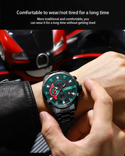 Curren Stainless Steel Men's Watch with Luminous Dial - Smarsty