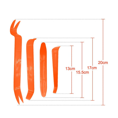 4pcs/Set Portable Car Panel Removal Tool Kit Nail Puller Radio Audio Door Pry Repair Clip Trim Dash Removal Installer Hand Tool - Smarsty
