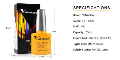 Luxury Color Gel Nail Polish Long Lasting Formula - Smarsty