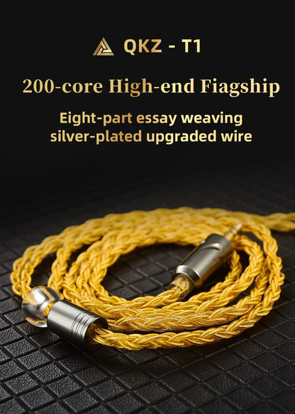 QKZ T1 HiFi Earphone Upgrade Cable with MMCX Connector - Smarsty