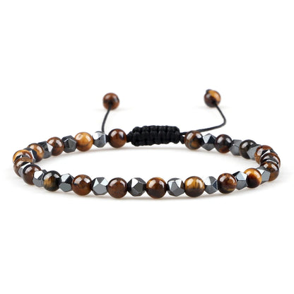 Adjustable Lava Stone Beaded Bracelet for Chakra Healing - Smarsty