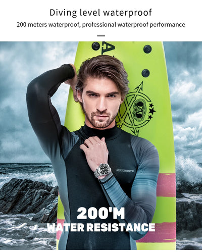 Addiesdive Waterproof Stainless Steel Quartz Watch for Men - Smarsty