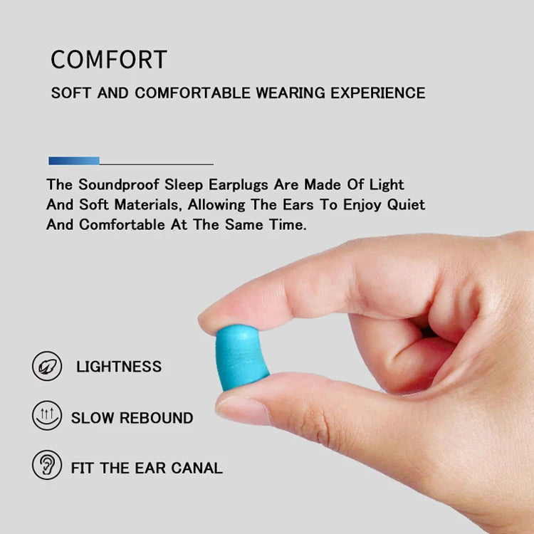 Ear Plugs Earplugs Noise Reduction Ear Plug Foam Oordopjes Slapen Sleep Anti Noise Reduction Music Cancelling Insulation Earplug - Smarsty
