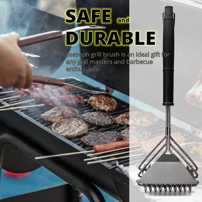 Bristle Free Grill Brush Rust Resistant Stainless Steel - Smarsty