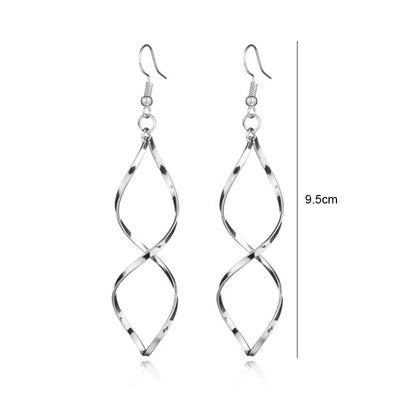 Gold Metal Drop Earrings with Irregular Heart Design for Women - Smarsty