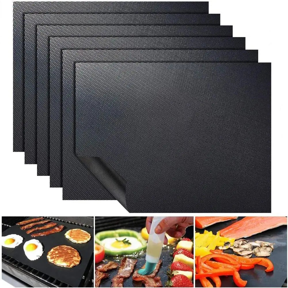 Non-Stick BBQ Grill Mat Heat Resistant Reusable Accessory - Smarsty