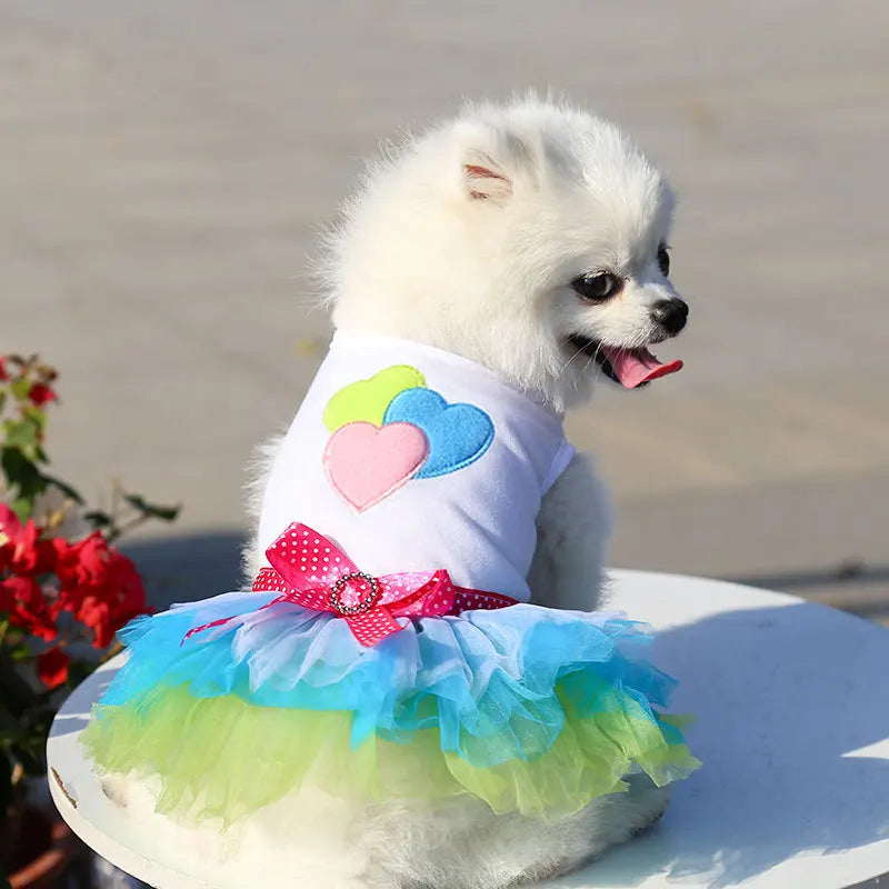 Spring Dog Lace Dress Pet Dog Clothes For Small Dog Party Birthday Wedding  Dress Puppy Costume  Pet Clothes - Smarsty