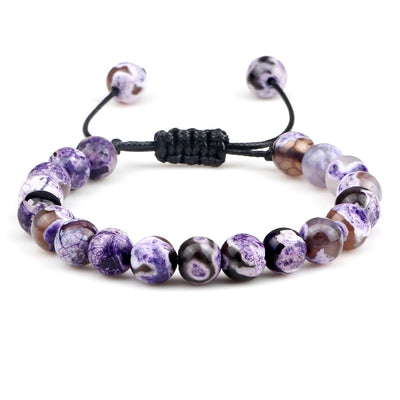 Adjustable 8mm Tiger Eye Beads Bracelet for Yoga Healing - Smarsty