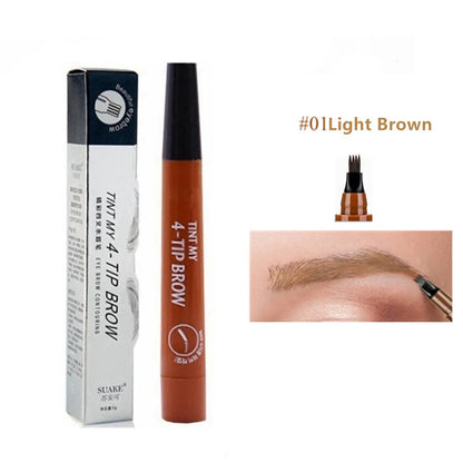 4D Microblading Eyebrow Pen Long Lasting Waterproof Formula - Smarsty