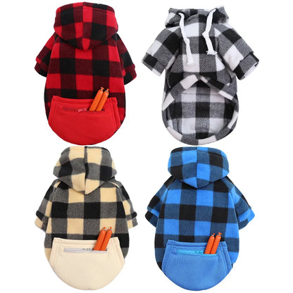 Reversible Plaid Dog Winter Coat for Comfort and Warmth - Smarsty