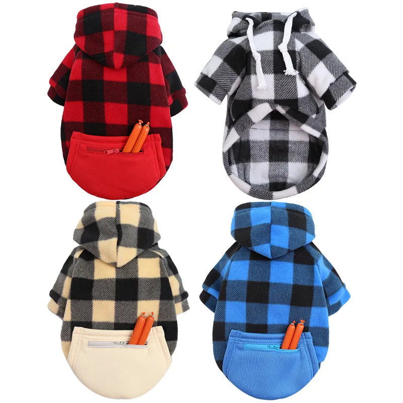 Reversible Plaid Dog Winter Coat for Comfort and Warmth - Smarsty