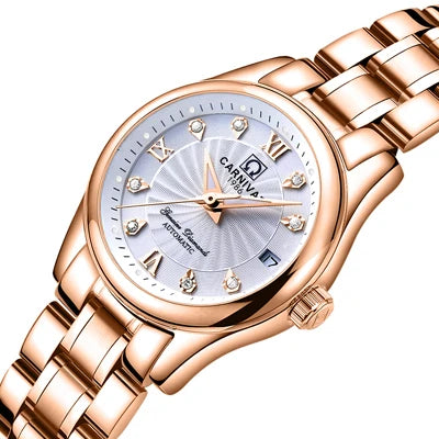 Carnival Luxury Women's Mechanical Watch with Sapphire Crystal - Smarsty
