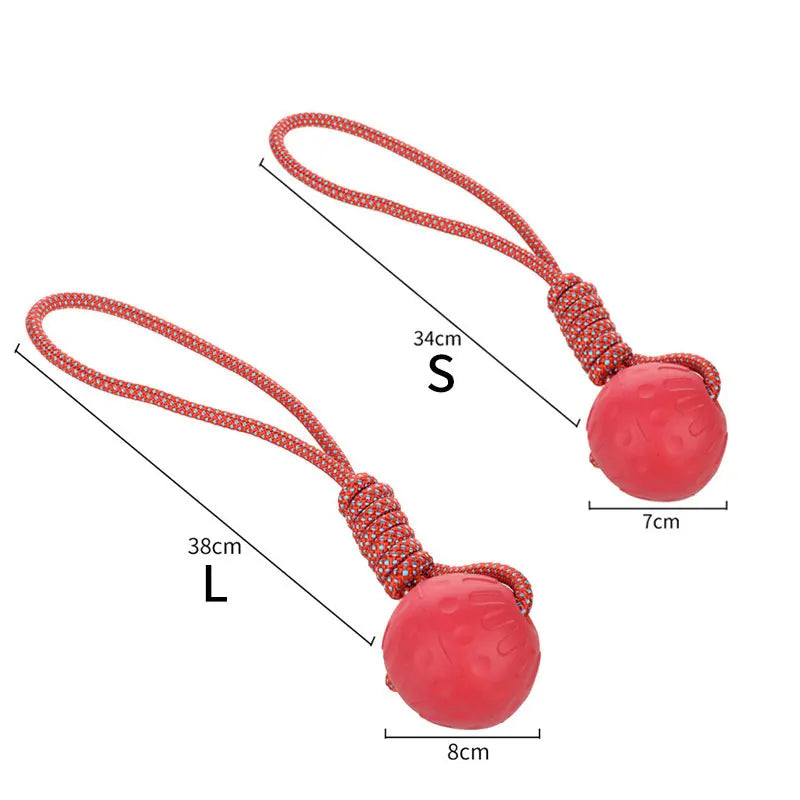Hoopet Bite-Resistant Rubber Dog Ball Toy - Smarsty