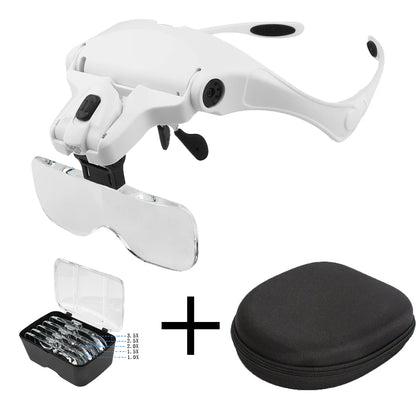 Illuminated Magnifying Glasses with Adjustable LED Lights - Smarsty