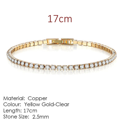 Zirconia Tennis Bracelet for Women Elegant Wedding Jewelry - Smarsty