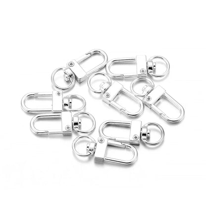 Rotating Lobster Clasps Gold Rhodium Secure 10pcs Pack - Smarsty