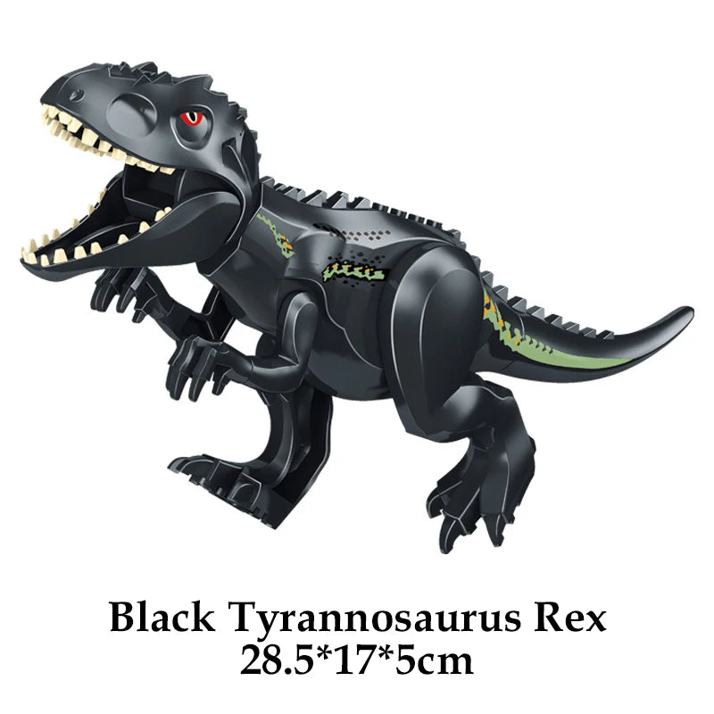 Jurassic Dinosaur World Brutal Raptor T-Rex Triceratops Indominus Rex Model Building Blocks Dino Velociraptor Figure Bricks Toys