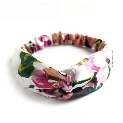 Bohemian Print Cashmere Headbands For Women Vintage Comfort - Smarsty