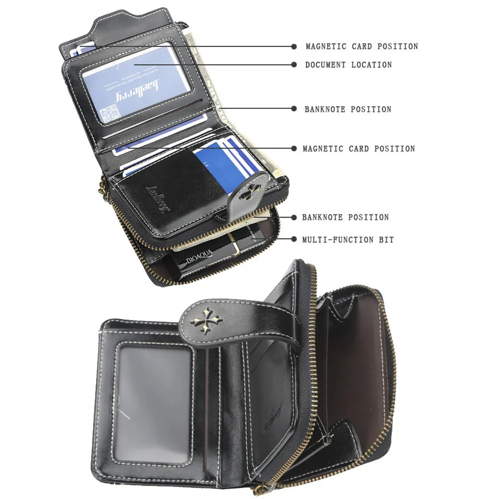 2023 New Women Wallets Fashion Short PU Leather Top Quality Card Holder Female Zipper Purse - Smarsty