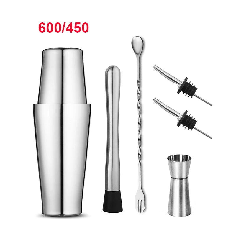 Professional Stainless Steel Boston Shaker Bar Set - Smarsty