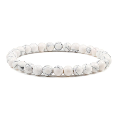 Natural Stone Bead Bracelet with Volcanic Lava - Smarsty